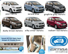 pilihan warna ertiga bekasi